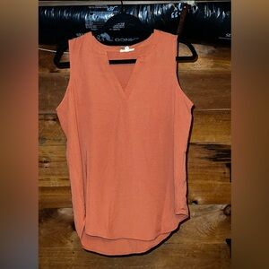 Maurices Orange Sleeveless Blouse